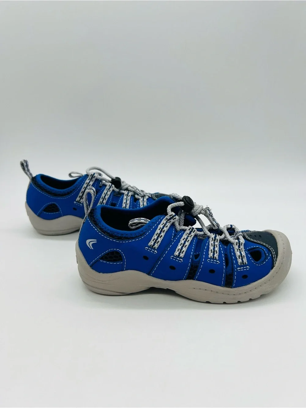 Clarks Blue and White Kids Water Resistant Hiking Sandals Size 11.5W